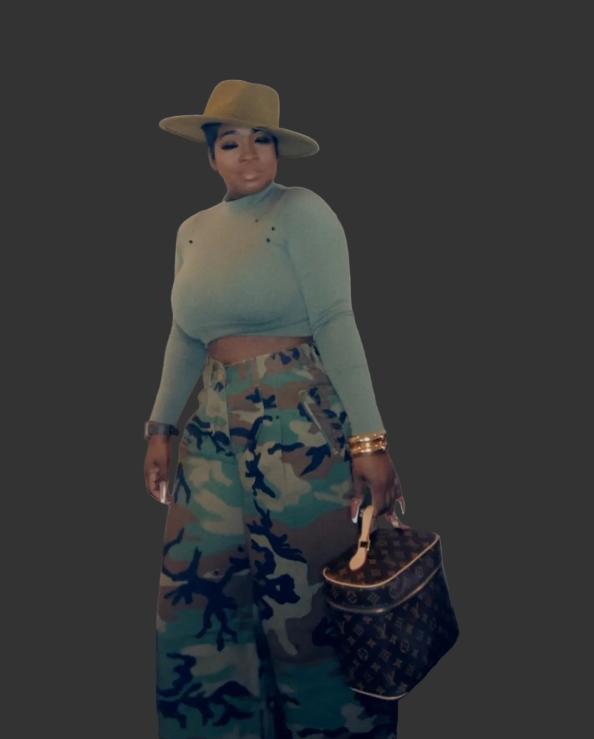 Camo Pedal Pushers(BAGGY)