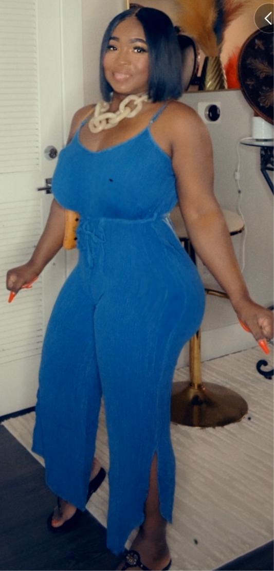 GIV'M THE BLUES JUMPSUIT